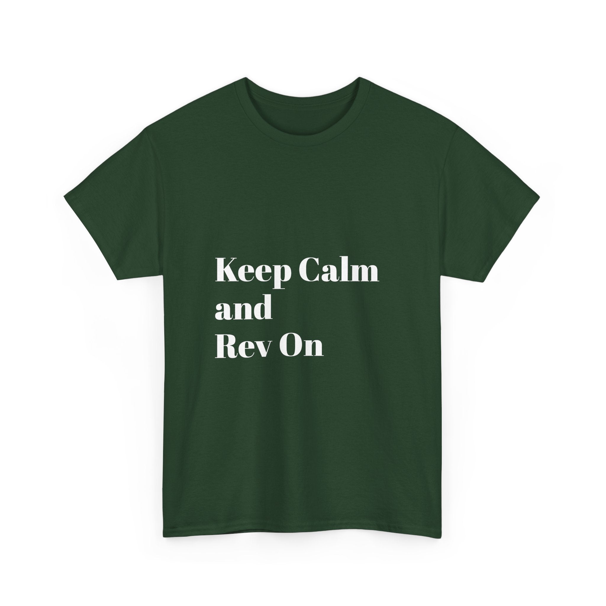 Car Enthusiast Tee - Keep Calm and Rev On