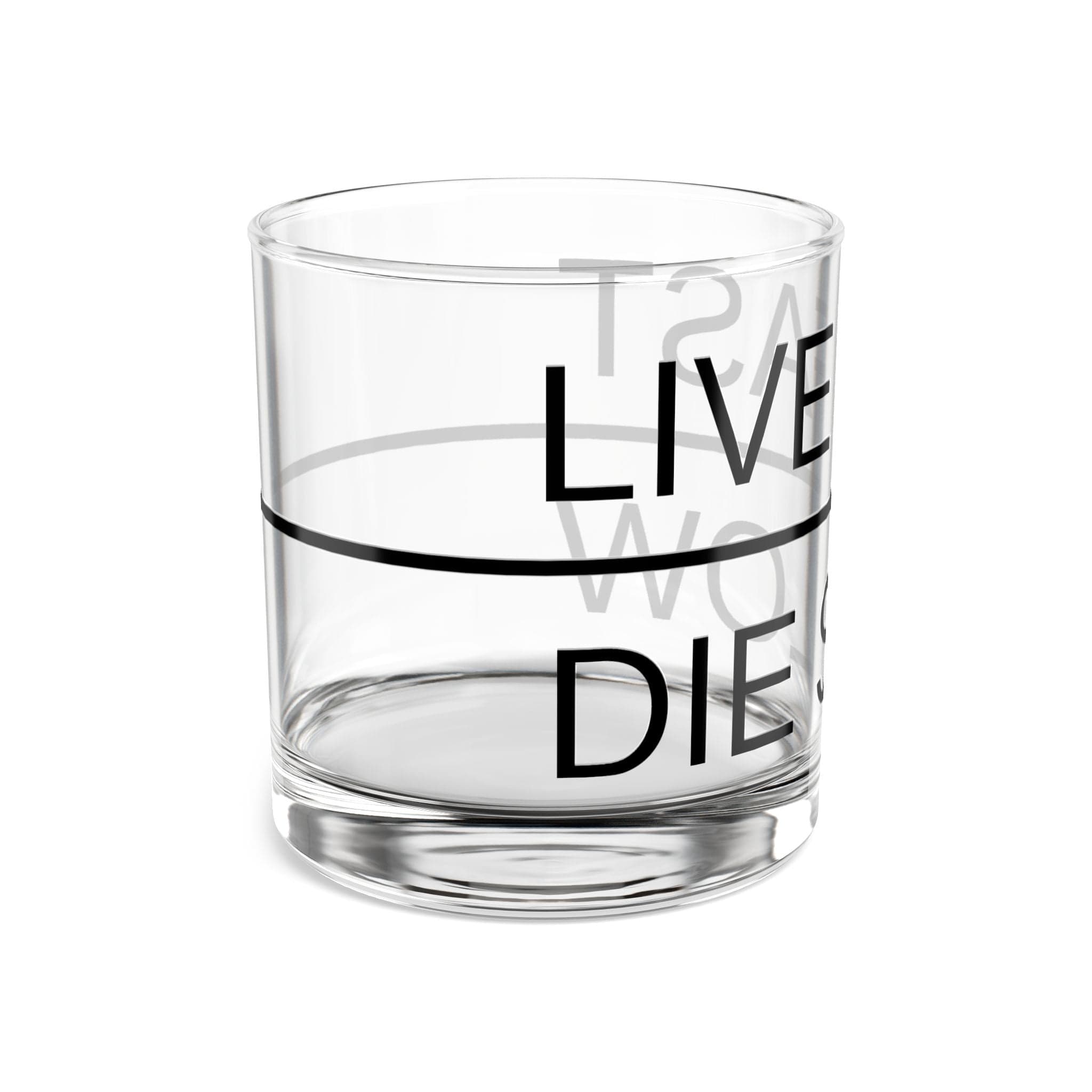 Live Fast Die Slow Whiskey Glass