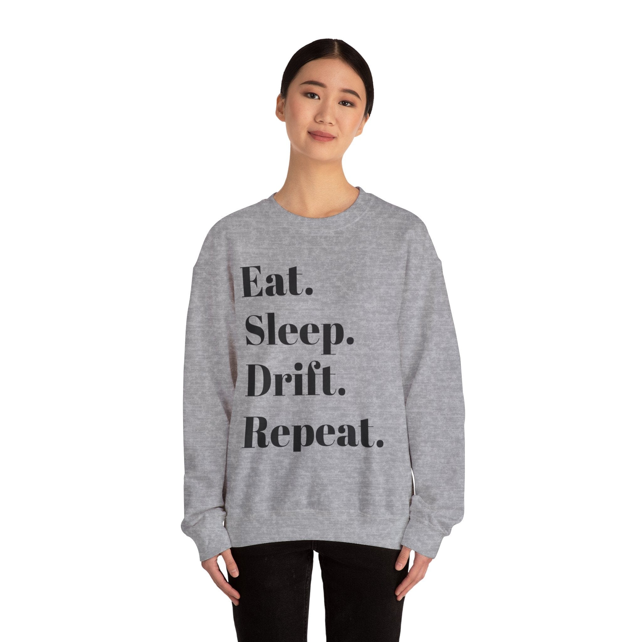 Eat. Sleep. Drift. Repeat. Crewneck Sweatshirt