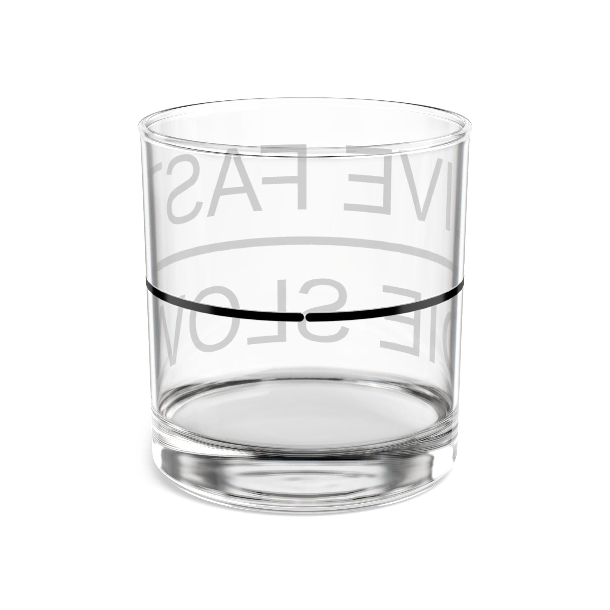 Live Fast Die Slow Whiskey Glass