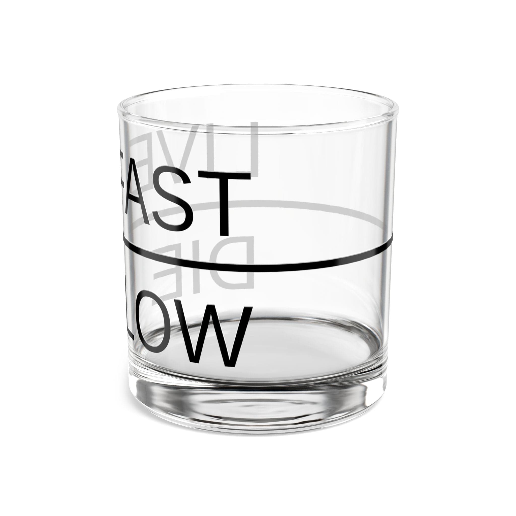 Live Fast Die Slow Whiskey Glass