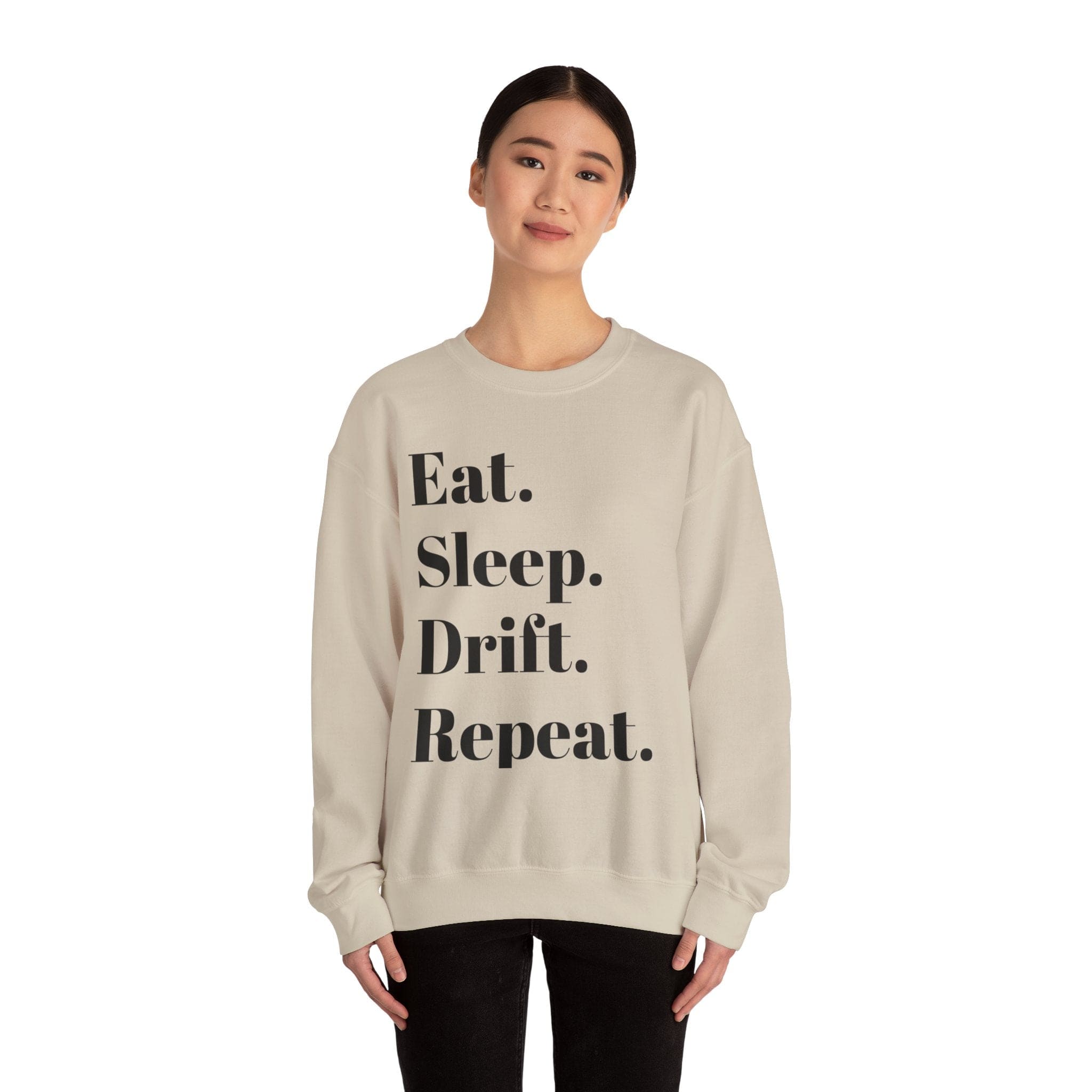 Eat. Sleep. Drift. Repeat. Crewneck Sweatshirt