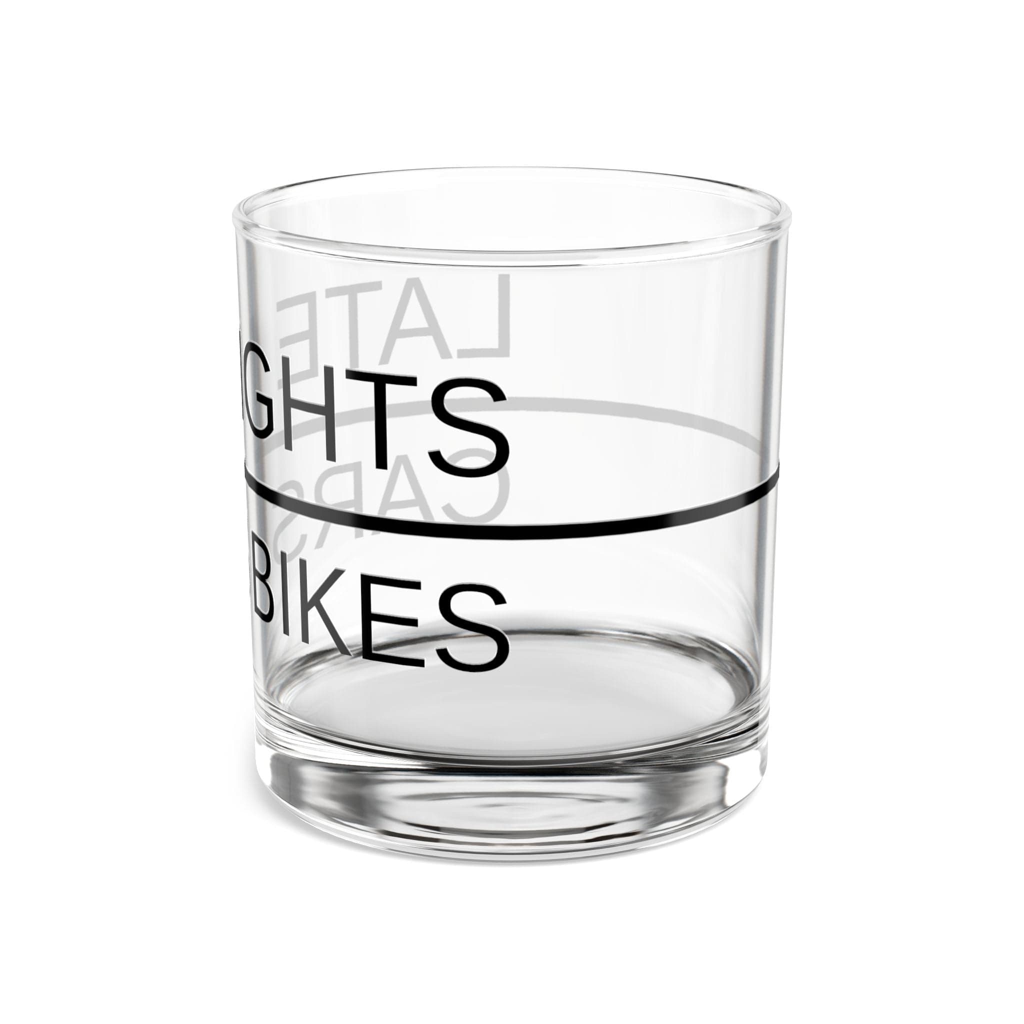 Late Nights, Cars & Bikes Whiskey Glass