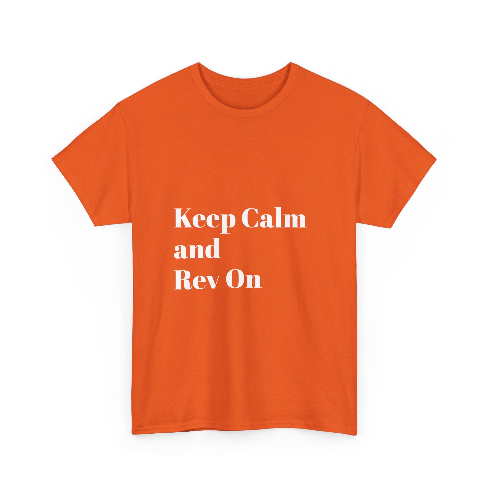 Car Enthusiast Tee - Keep Calm and Rev On