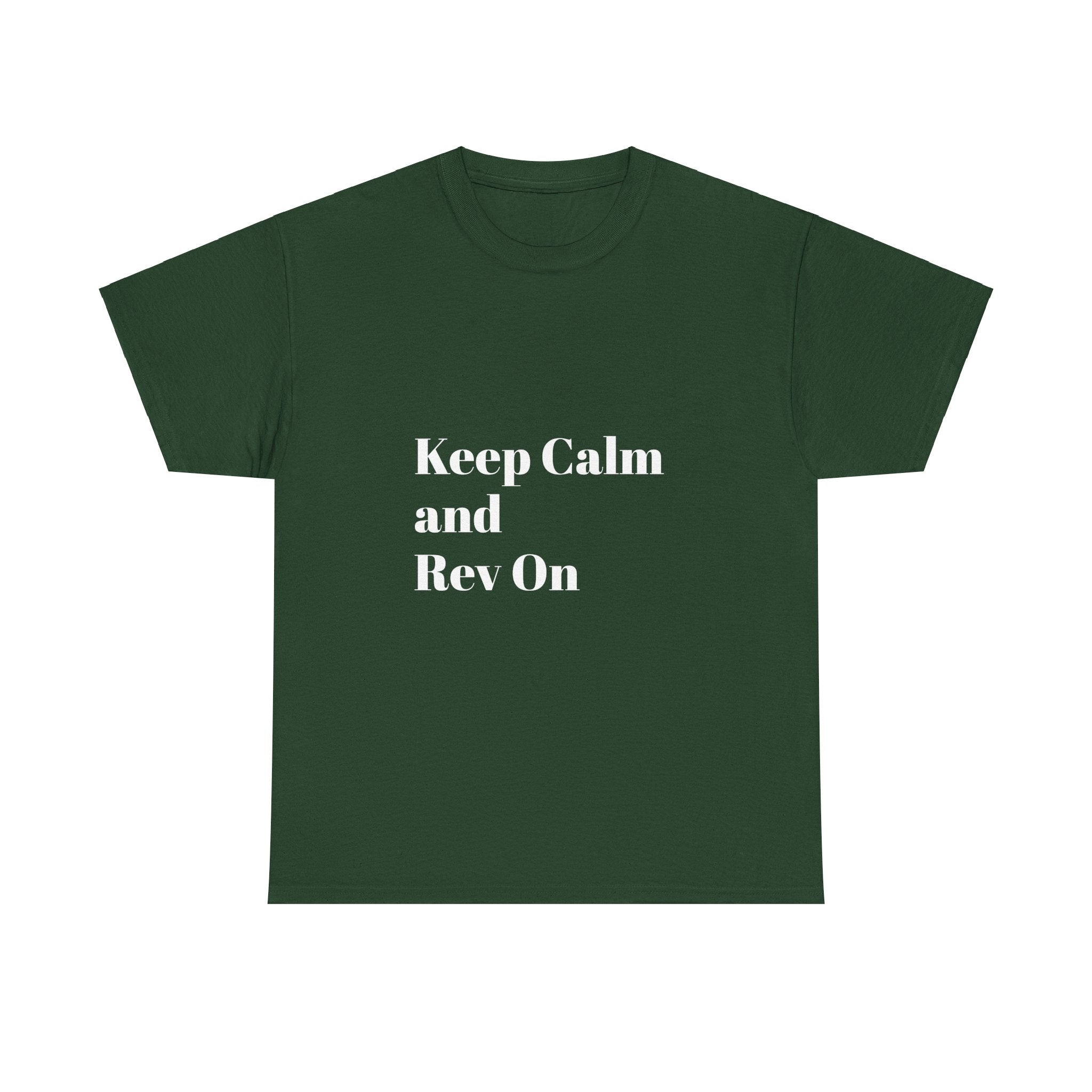 Car Enthusiast Tee - Keep Calm and Rev On